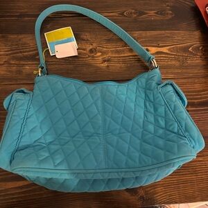 Vera Bradley Turquoise hobo pocket bag NEW